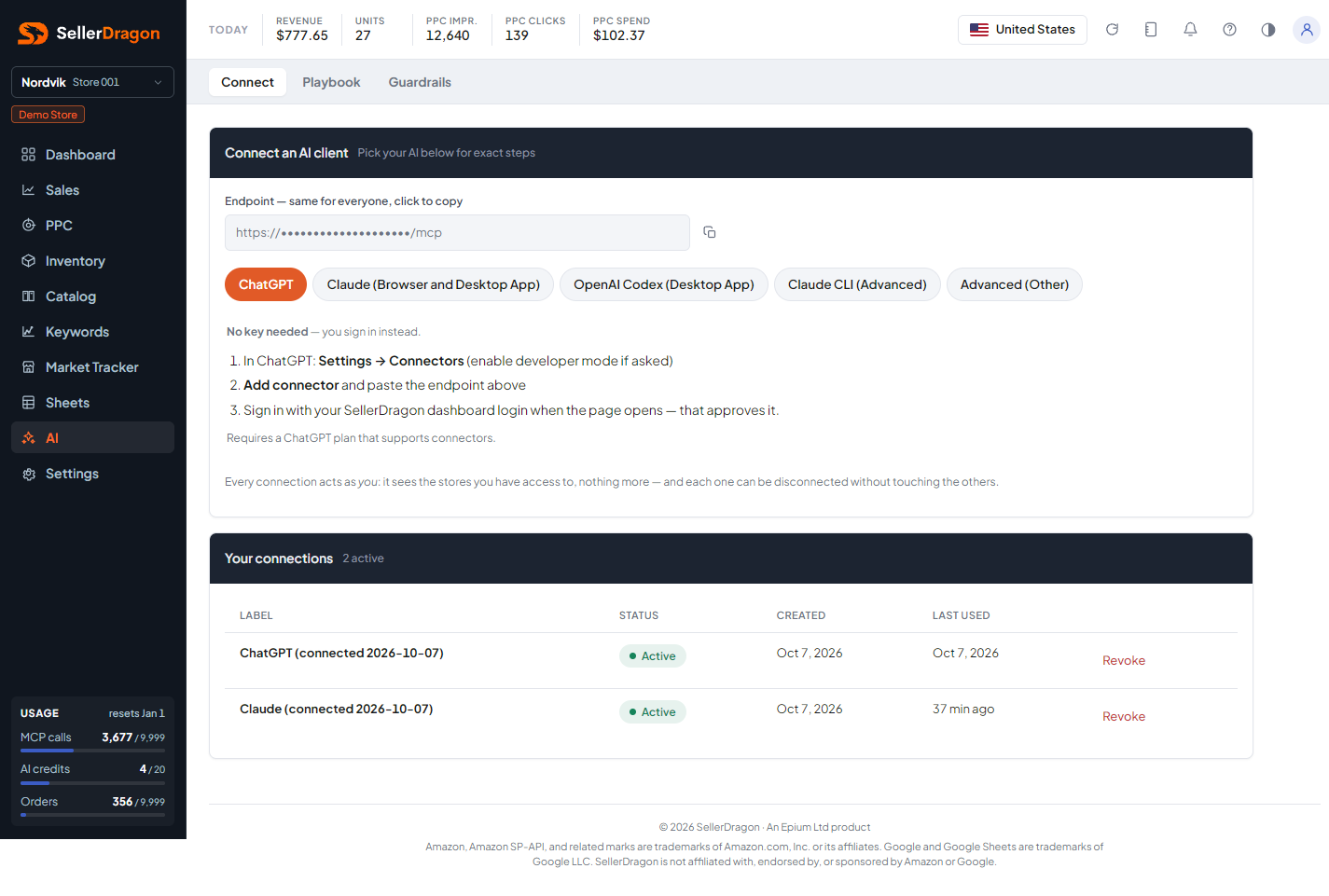 AI access, light theme