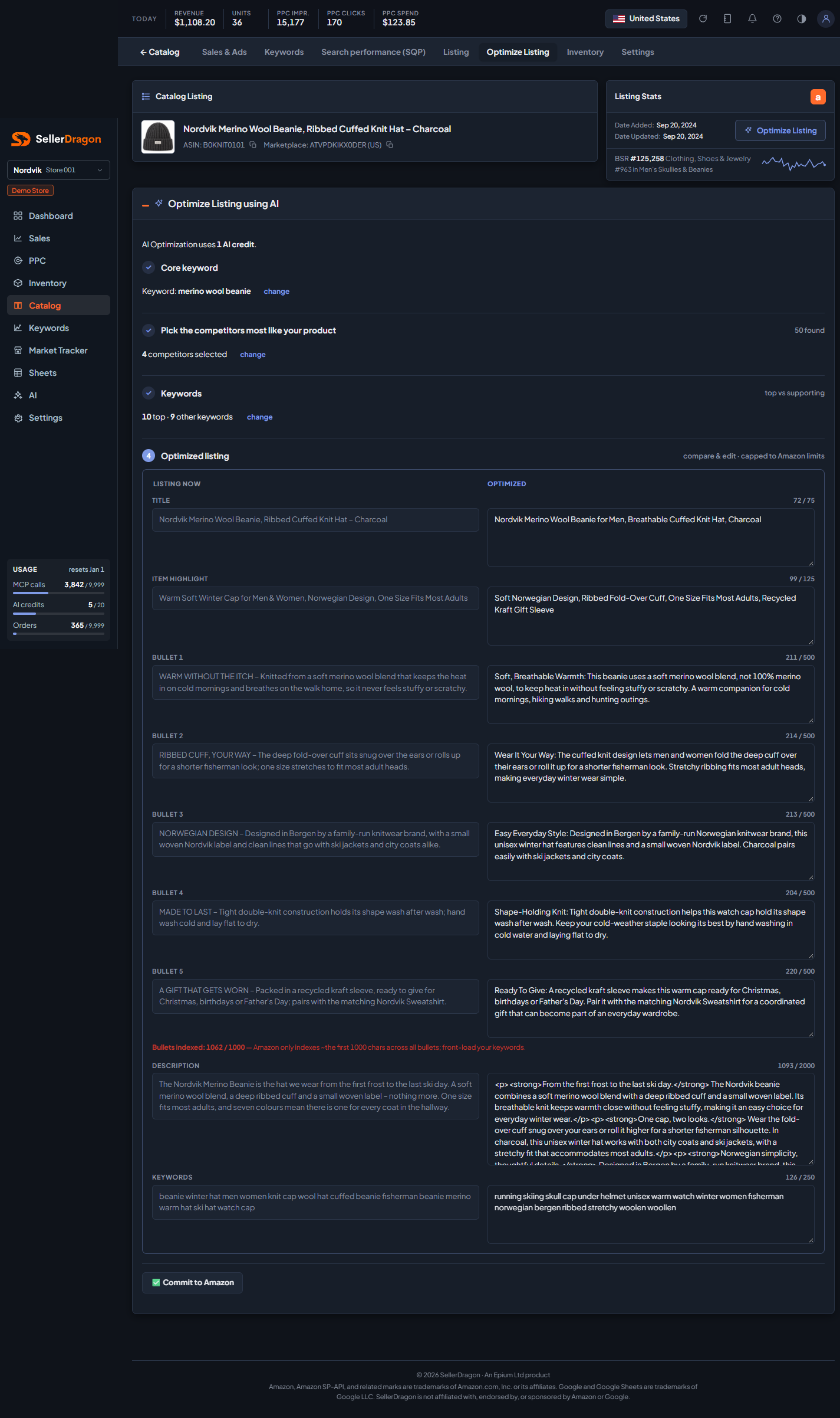 Step 4, the draft next to the live text